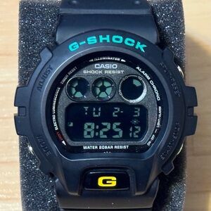 Casio G-Shock DW-6900RE-2 Real Black Blue Eye Men's Digital Watch Japan Y 6900